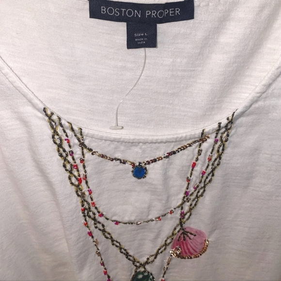 Boston Proper Shell Tee-Shirt - Picture 5 of 7